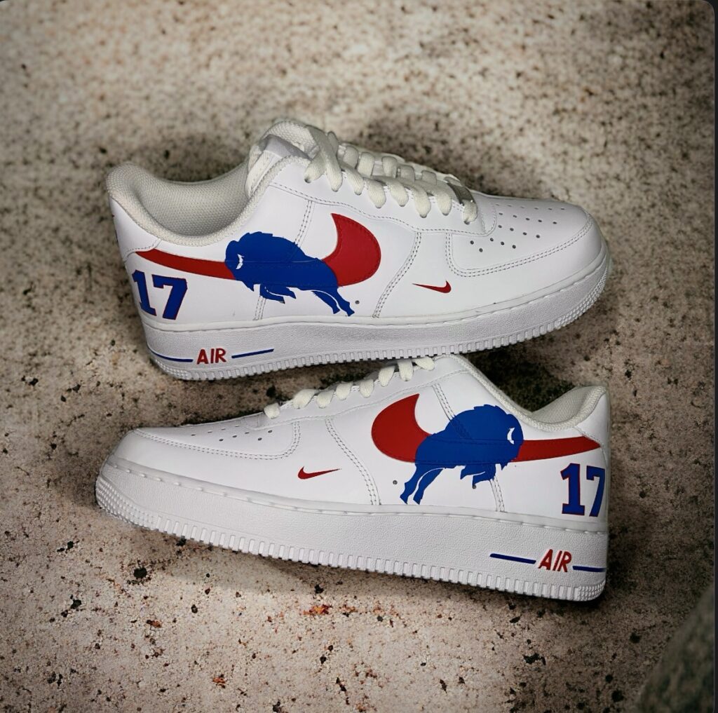 Buffalo bills custom sneakers deals